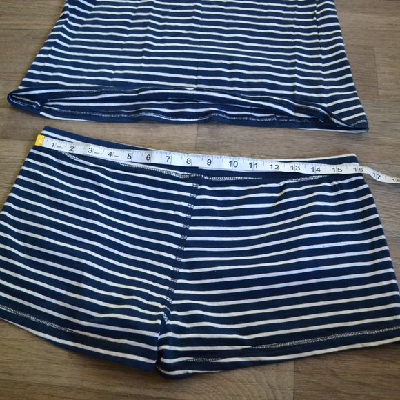 NWT NFL Seattle Seahawks Women's Striped Pajamas Set Tank and Shorts Size Medium - Picture 6 of 7